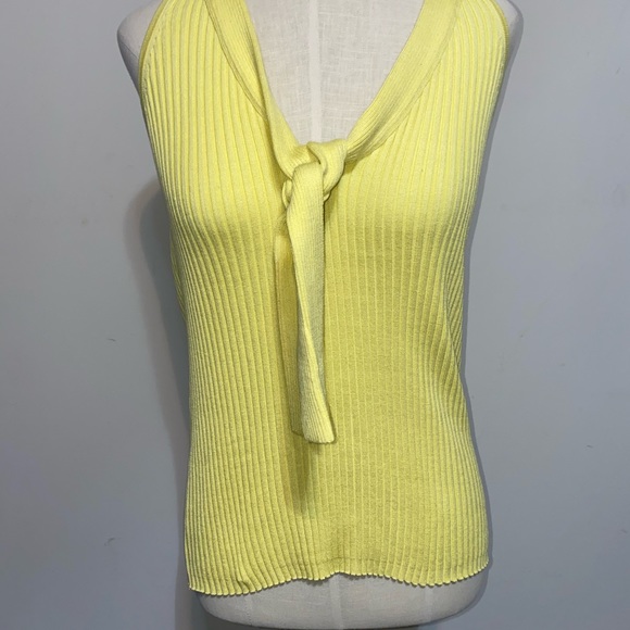 YELLOW Knit Halter Top - Picture 4 of 5